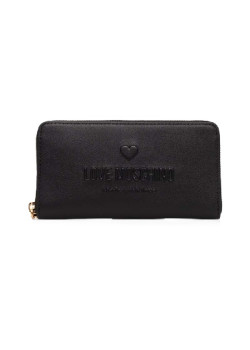 Love Moschino kožená peňaženka čierna