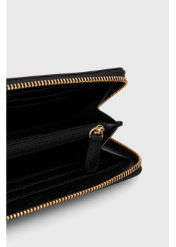 Love Moschino kožená peňaženka čierna