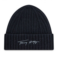 Tommy Hilfiger čiapka čierna Tommy Hilfiger čiapka čierna