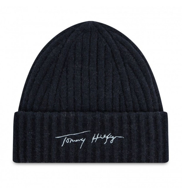 Tommy Hilfiger čiapka čierna Tommy Hilfiger čiapka čierna