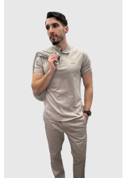 Pánska béžová elegantná polokošeľa Calvin Klein