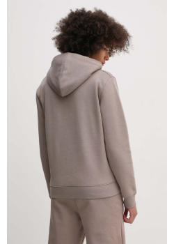 Calvin Klein dámska mikina s klokaním vreckom hnedá