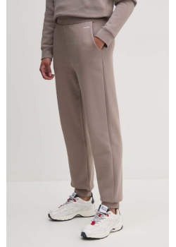 Tepláky Calvin Klein hnedé