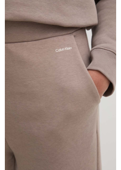 Tepláky Calvin Klein hnedé