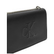 Dámska malá crossbody s poklopom Calvin Klein čierna