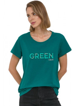Zelené tričko s krátkym rukávom LIU-JO