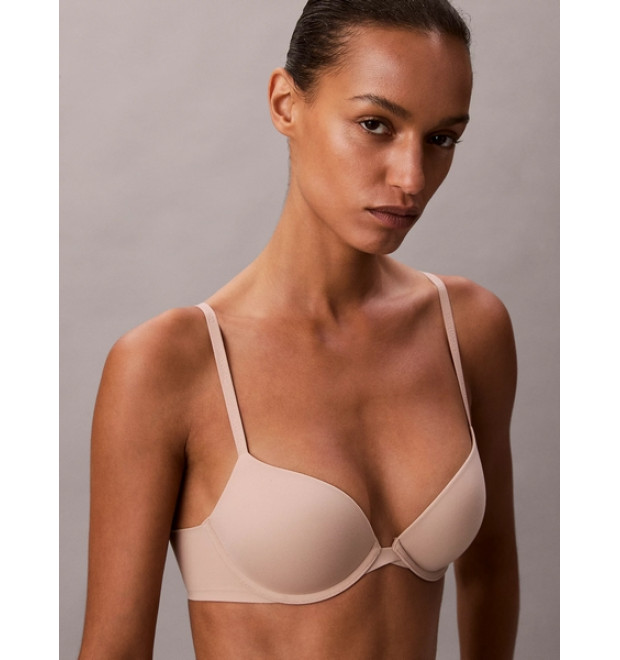 Calvin Klein podprsenka Perfectly Fit Push-Up hnedá