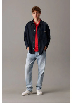 Calvin Klein Jeans pánske polotričko Rosso červené