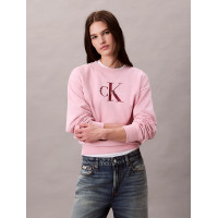 Calvin Klein Jeans pink dámska mikina ružová