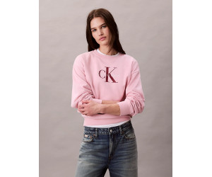 Calvin Klein Jeans pink dámska mikina ružová