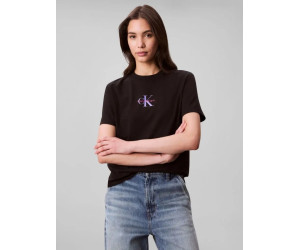 Calvin Klein Jeans bavlnené tričko čierne 