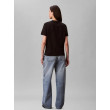 Calvin Klein Jeans bavlnené tričko čierne Calvin Klein Jeans bavlnené tričko čierne