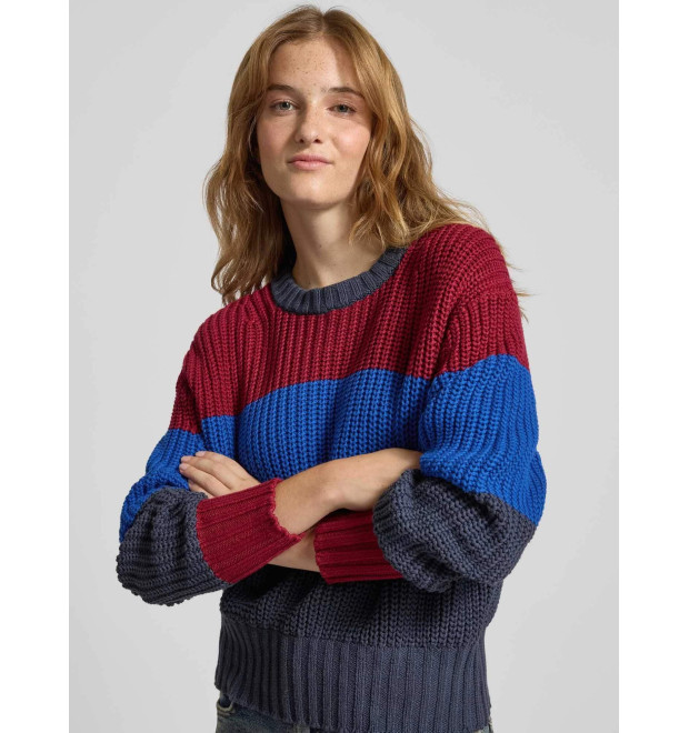 Calvin Klein Jeans dámsky pruhovaný sveter modrý Calvin Klein Jeans dámsky pruhovaný sveter modrý
