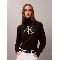 Calvin Klein Jeans dámsky krátky rolák hnedý Calvin Klein Jeans dámsky krátky rolák hnedý