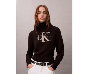 Calvin Klein Jeans dámsky krátky rolák hnedý