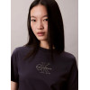 Calvin Klein dámske tričko Glossy Metallic Logo modré Calvin Klein dámske tričko Glossy Metallic Logo modré