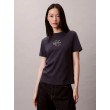 Calvin Klein dámske tričko Glossy Metallic Logo modré Calvin Klein dámske tričko Glossy Metallic Logo modré