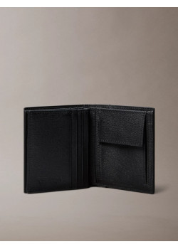 Calvin Klein dámska trifold peňaženka z Saffiano kože čierna
