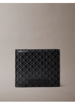 Calvin Klein pánska peňaženka Coated Emblem čierna