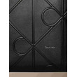 Calvin Klein Embossed Allover Monogram Logo malá kabelka čierna