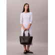 Calvin Klein Embossed Monogram Logo Tote Bag čierna Calvin Klein Embossed Monogram Logo Tote Bag čierna