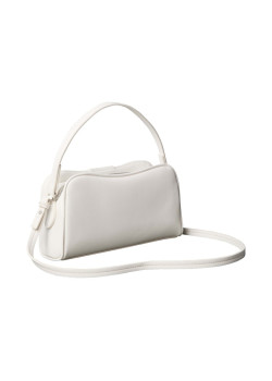 Calvin Klein kabelka Emblem Trio camera biela