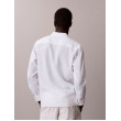 Calvin Klein ľanová košeľa s monogramom biela Calvin Klein ľanová košeľa s monogramom biela