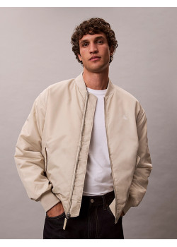 Calvin Klein Jeans pánska bunda Bomber hnedá