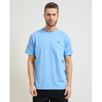Calvin Klein tričko s monogramom modré Calvin Klein tričko s monogramom modré