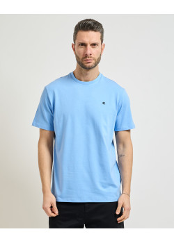 Calvin Klein tričko s monogramom modré
