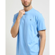 Calvin Klein tričko s monogramom modré