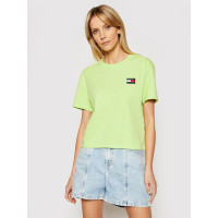 Tommy Hilfiger dámske tričko s logom svetlé zelené Tommy Hilfiger dámske tričko s logom svetlé zelené