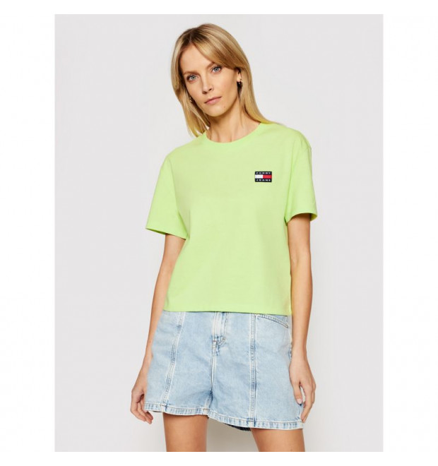 Tommy Hilfiger dámske tričko s logom svetlé zelené Tommy Hilfiger dámske tričko s logom svetlé zelené