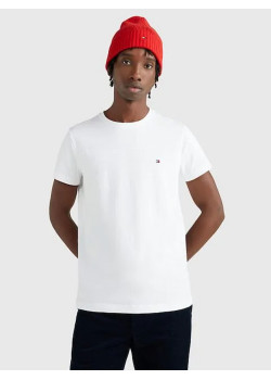 Tommy Hilfiger pánske tričko z elastickej bavlny biele