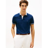 Tommy Hilfiger polokošeľa s kontrastným golierom modrá