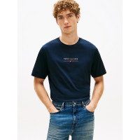 Tommy Hilfiger pánske tričko s logom modré