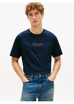 Tommy Hilfiger pánske tričko s logom modré