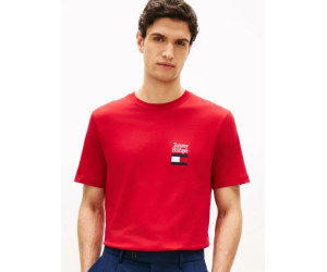 Tommy Hilfiger tričko s vyšívaným logom Regular červené Tommy Hilfiger tričko s vyšívaným logom Regular červené