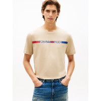 Tommy Hilfiger pánske tričko Brand Love béžová