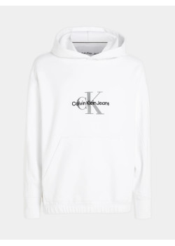 Calvin Klein pánska mikina s kapucňou biela