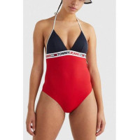 Tommy Hilfiger celé plavky červeno-modré Tommy Hilfiger celé plavky červeno-modré