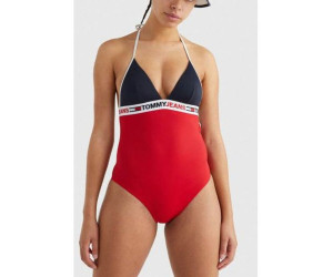 Tommy Hilfiger celé plavky červeno-modré