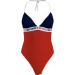 Tommy Hilfiger celé plavky červeno-modré Tommy Hilfiger celé plavky červeno-modré