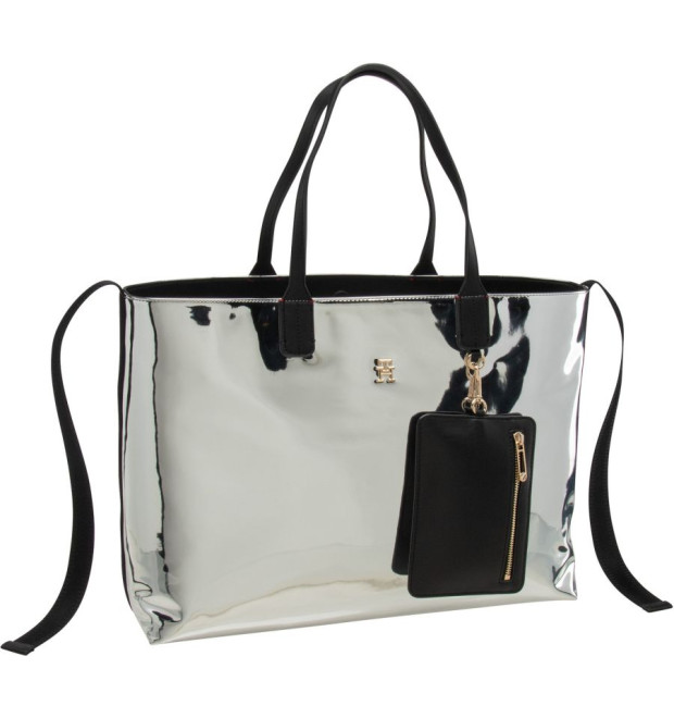 Dámska shopper kabelka s kovovým efektom Tommy Hilfiger Dámska shopper kabelka s kovovým efektom Tommy Hilfiger