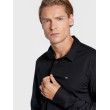 Pánska čierna košeľa s dlhým rukávom Calvin Klein