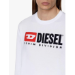 Pánske biele tričko s dlhým rukávom Diesel