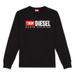 Pánske čierne tričko s dlhým rukávom Diesel