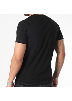 Pánske čierne tričko v štýlovom prevedení Diesel