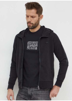 Pánska čierna mikina na zips Calvin Klein