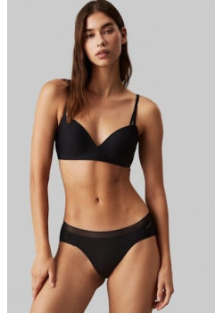 Push up čierna podprsenka Calvin Klein bez kostíc